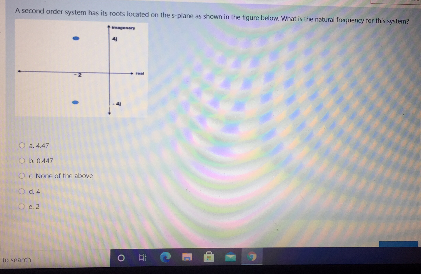 Solved A second order system has its roots located on the | Chegg.com