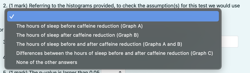 Solved A study was conducted to investigate whether caffeine | Chegg.com
