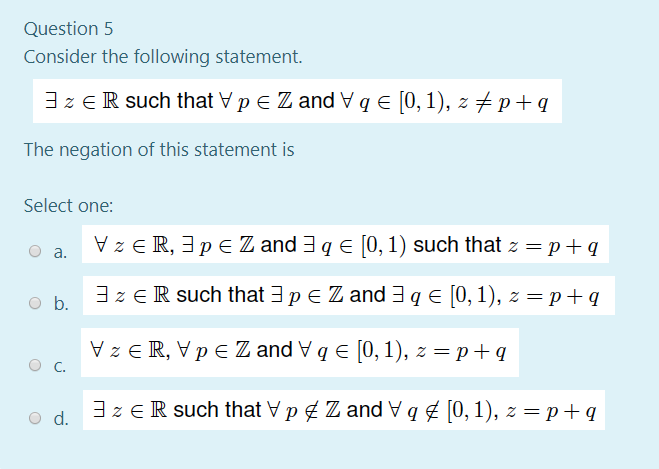 Question 1 The Statement P Q V Pv P Q Is A Chegg Com