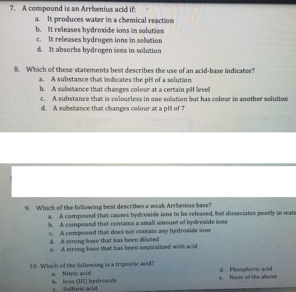 Solved 1. Which of the following is not an example of | Chegg.com