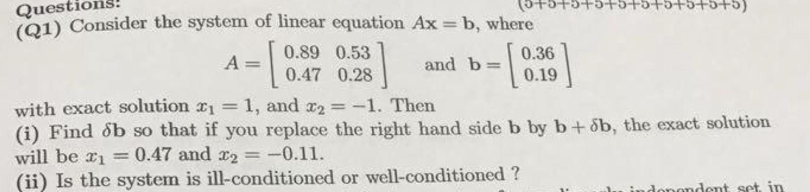 Solved 2 5 2 5 2 5 2 5 5 5 Q1 Consider The System Of Chegg