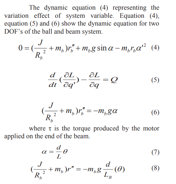 Solved WE WANT TO GET STATE SPACE EQUATION FROM LANGRANGE | Chegg.com