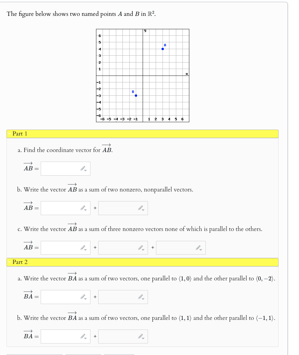 Solved The figure below shows two named points A and B ﻿in | Chegg.com ...