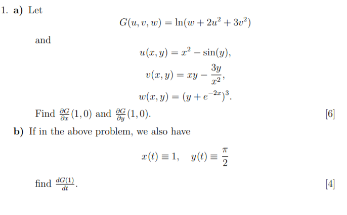 Solved 1 A Let G U V W 3d In W 2u Zu And U X Chegg Com