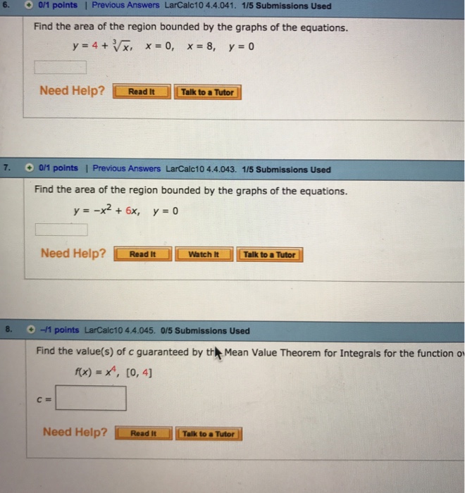 Solved Find The Area Of The Region Bounded By The Graphs Of