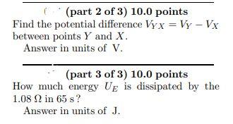 Solved 010 (part 1 of 3 ) 10.0 points See the circuit below. | Chegg.com