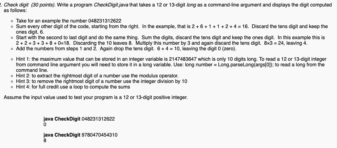 solved-2-check-digit-30-points-write-a-program-chegg