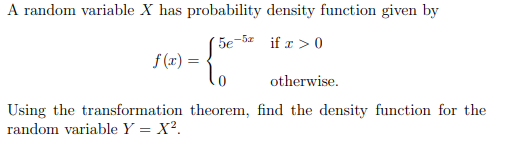 Solved A random variable X has probability density function | Chegg.com