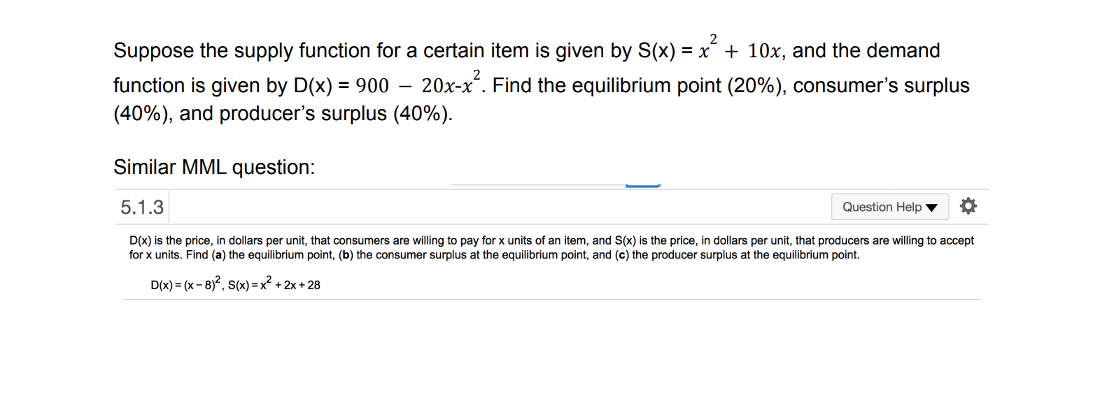 Solved 2 Suppose the supply function for a certain item is | Chegg.com