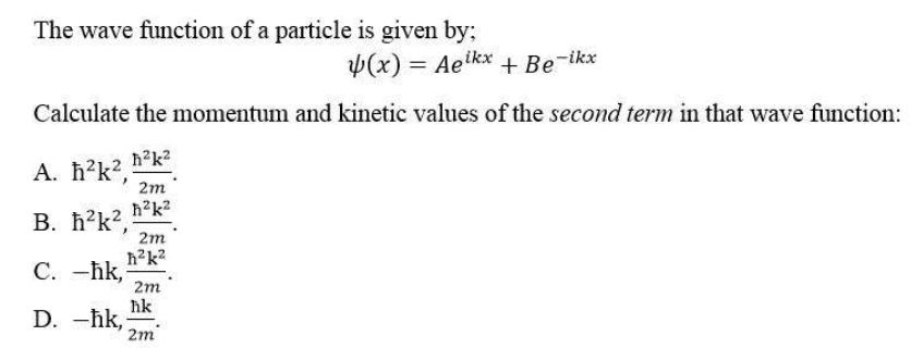 Solved The wave function of a particle is given by; *(x) = | Chegg.com