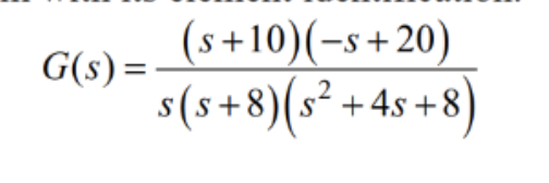 Solved a)Separate the transfer function into the standard | Chegg.com