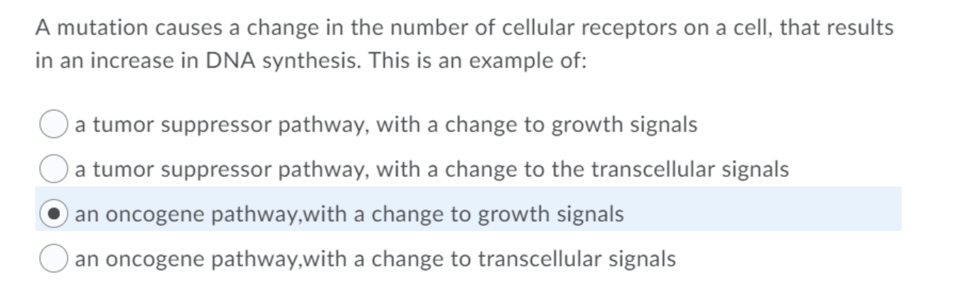 Solved A mutation causes a change in the number of cellular | Chegg.com