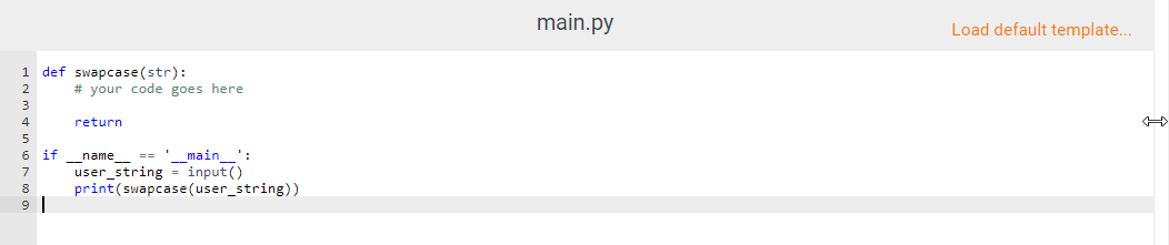 Solved Write a function swapcase(str) that convert the | Chegg.com