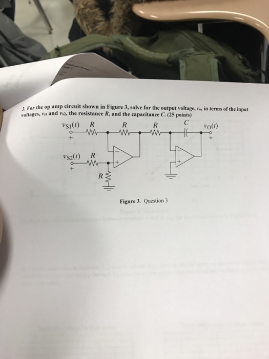 Solved a For the op amp circuit shown in Figure 3, solve for | Chegg.com