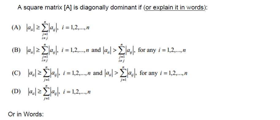 Solved Numerical Methods Question. Please Explain/solve | Chegg.com