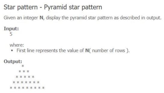 Solved C Program - Star Pattern I am supposed to make a star | Chegg.com