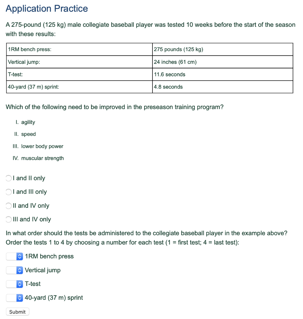 Procedure 1. The instructor assigns a sport and a Chegg