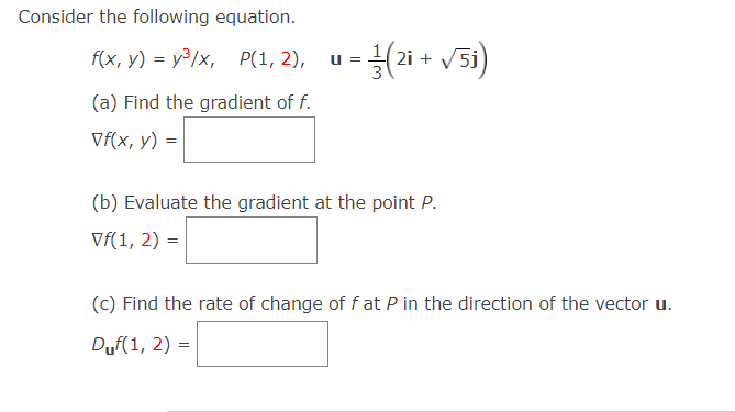 Solved Consider The Following Equation. F(x, Y) = Y3/x, | Chegg.com