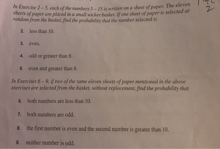 Solved The eleven n Exercise 2 - 5, each of the numbers 5 | Chegg.com