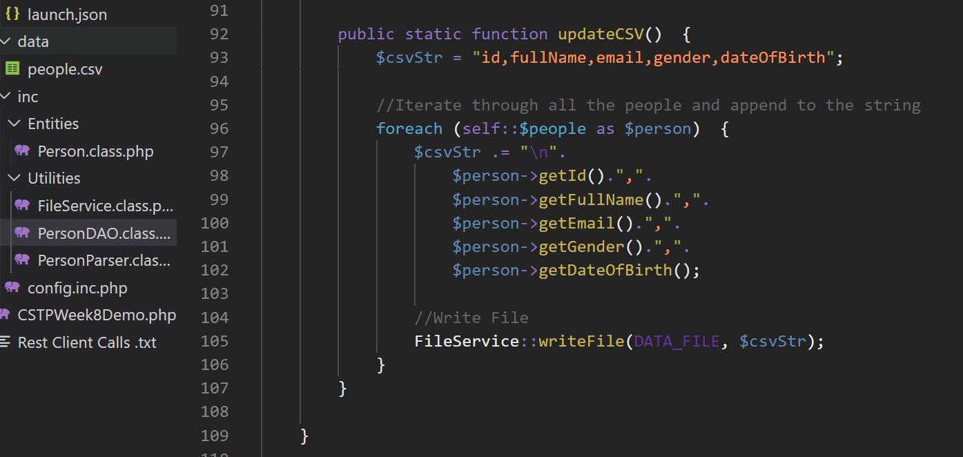 Solved Solution Extend this weeeks Demo code to support the | Chegg.com