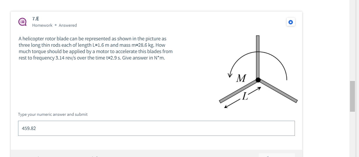 Solved 7.C Homework. Answered Consider System Shown In The | Chegg.com