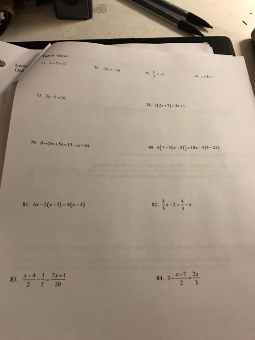x 7 8x 3 17 6 5x 2 brainly