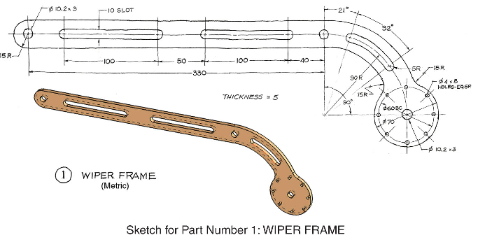 Solved I need help drawing this part in catia v5 (its an | Chegg.com