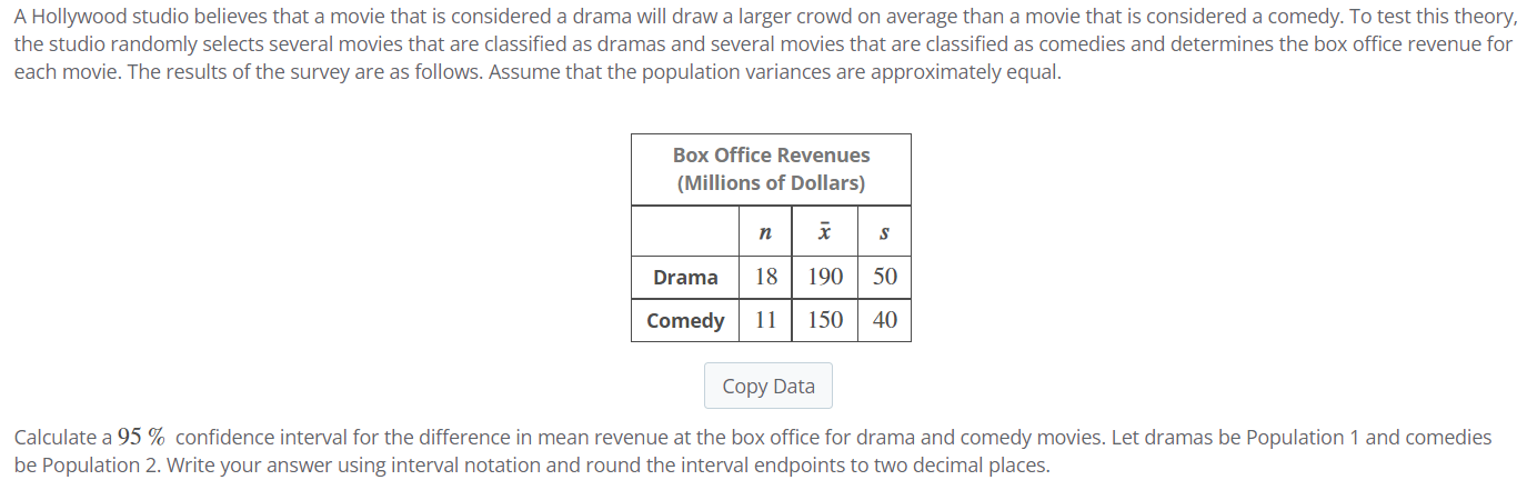 Solved A Hollywood studio believes that a movie that is | Chegg.com