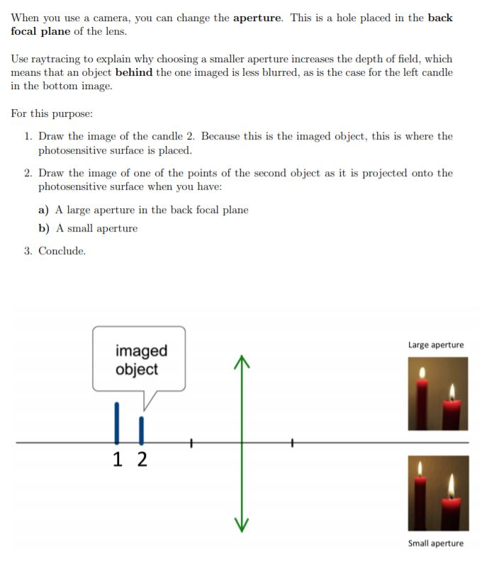 Cartoon Explaining Aperture Solved When you use a camera, you can change the aperture. | Chegg.com