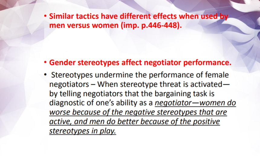 Solved Research on Gender Differences in Negotiation