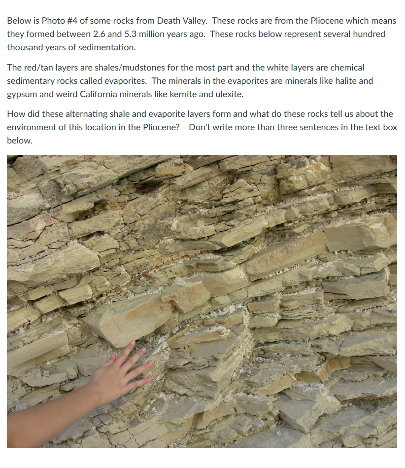 Solved Below is Photo \#4 of some rocks from Death Valley. | Chegg.com