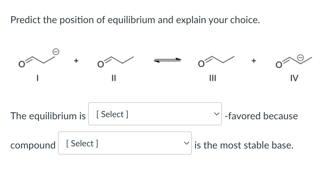 Solved Predict The Position Of Equilibrium And Explain Your | Chegg.com