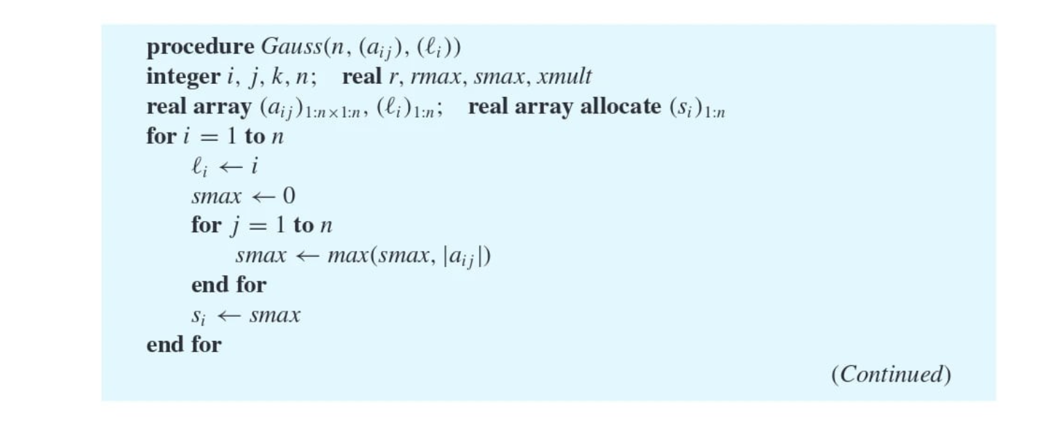 Solved Complete the Guassian Elimination Function with | Chegg.com