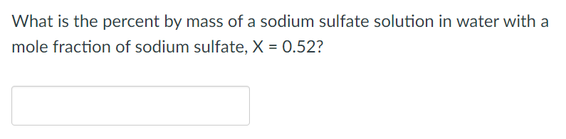 calculate the percent by mass of each element in sodium sulfate