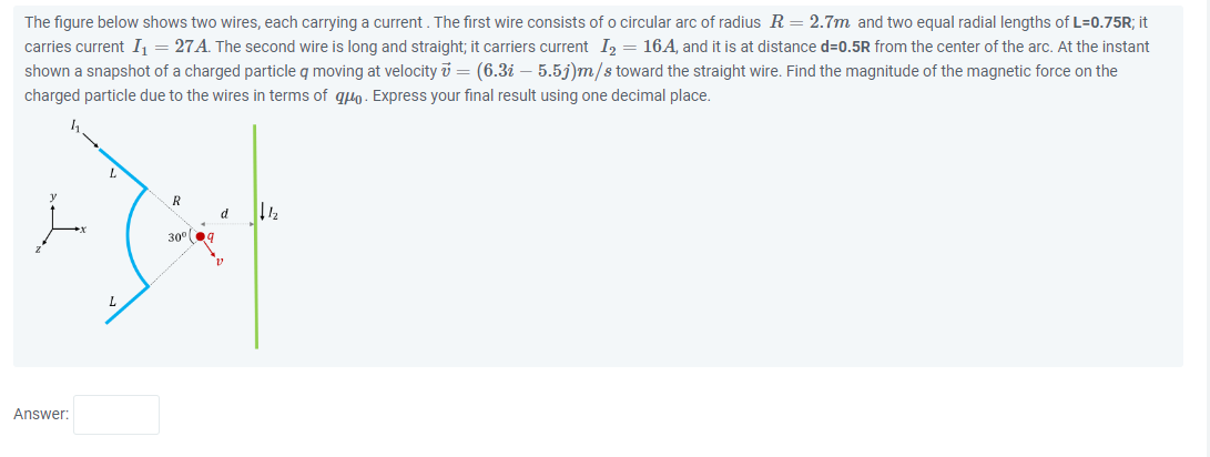 Solved The Figure Below Shows Two Wires, Each Carrying A | Chegg.com