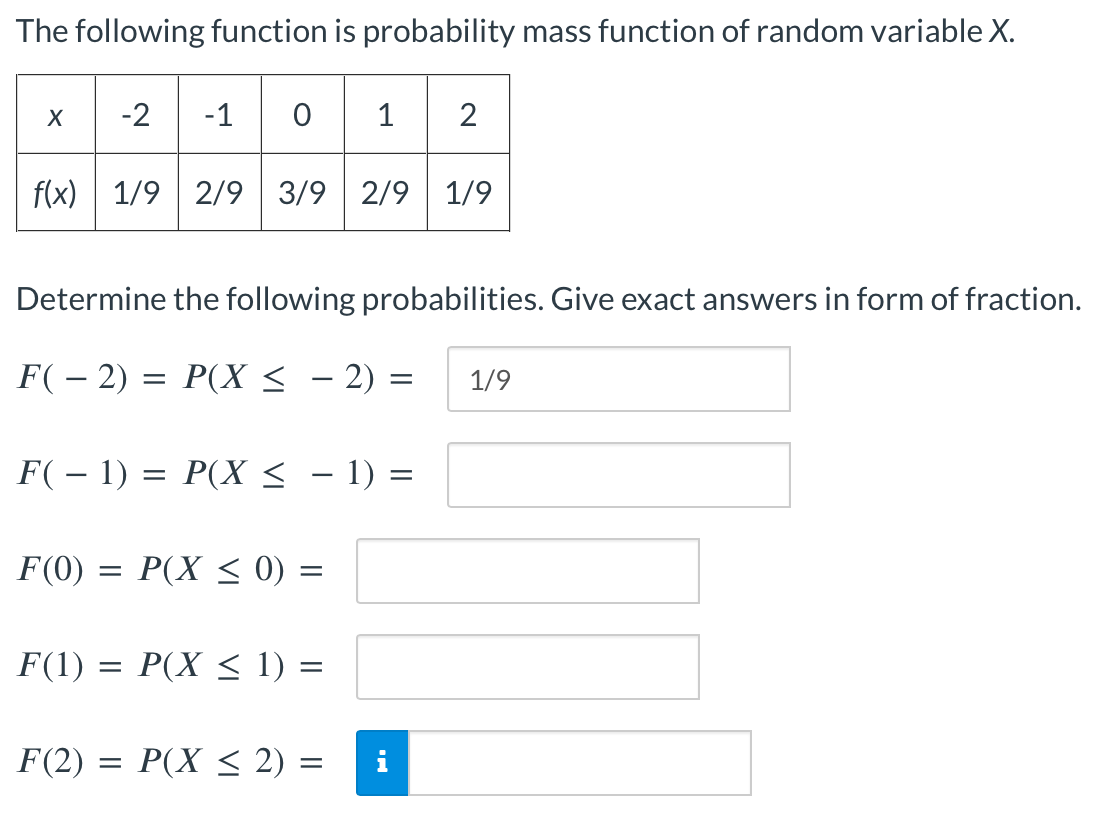 Solved The Following Function Is Probability Mass Function | Chegg.com