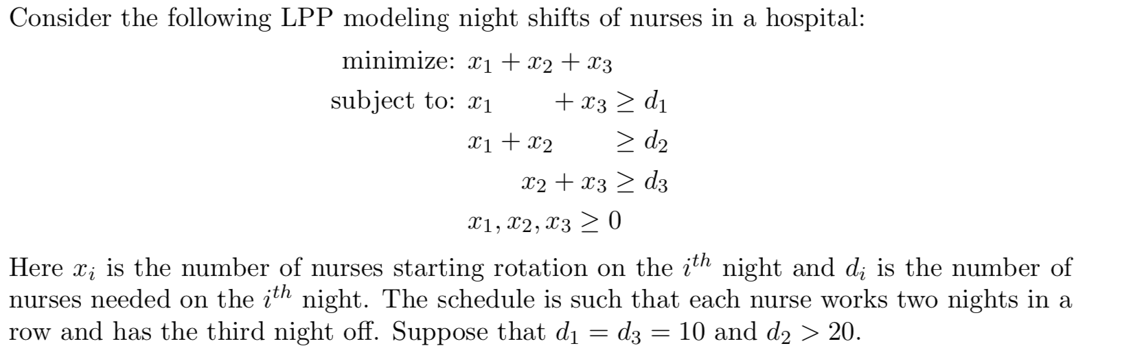 Solved Linear programming question Formulate the dual | Chegg.com