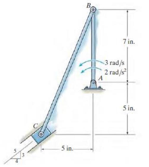 Solved Member AB Has The Angular Motions Shown. Determine | Chegg.com