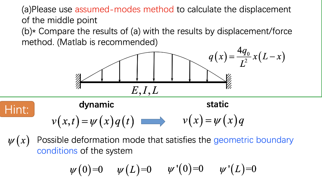 this is a structure dynamic, please solve correctly | Chegg.com