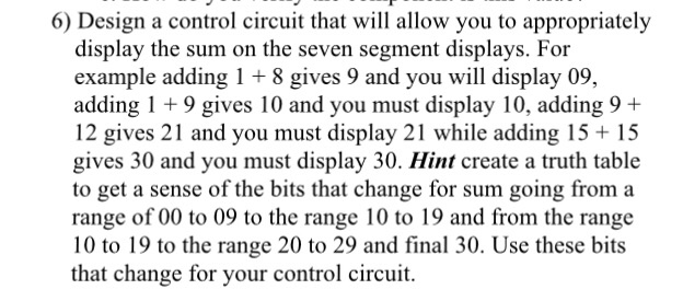 Solved 6) Design a control circuit that will allow you to | Chegg.com