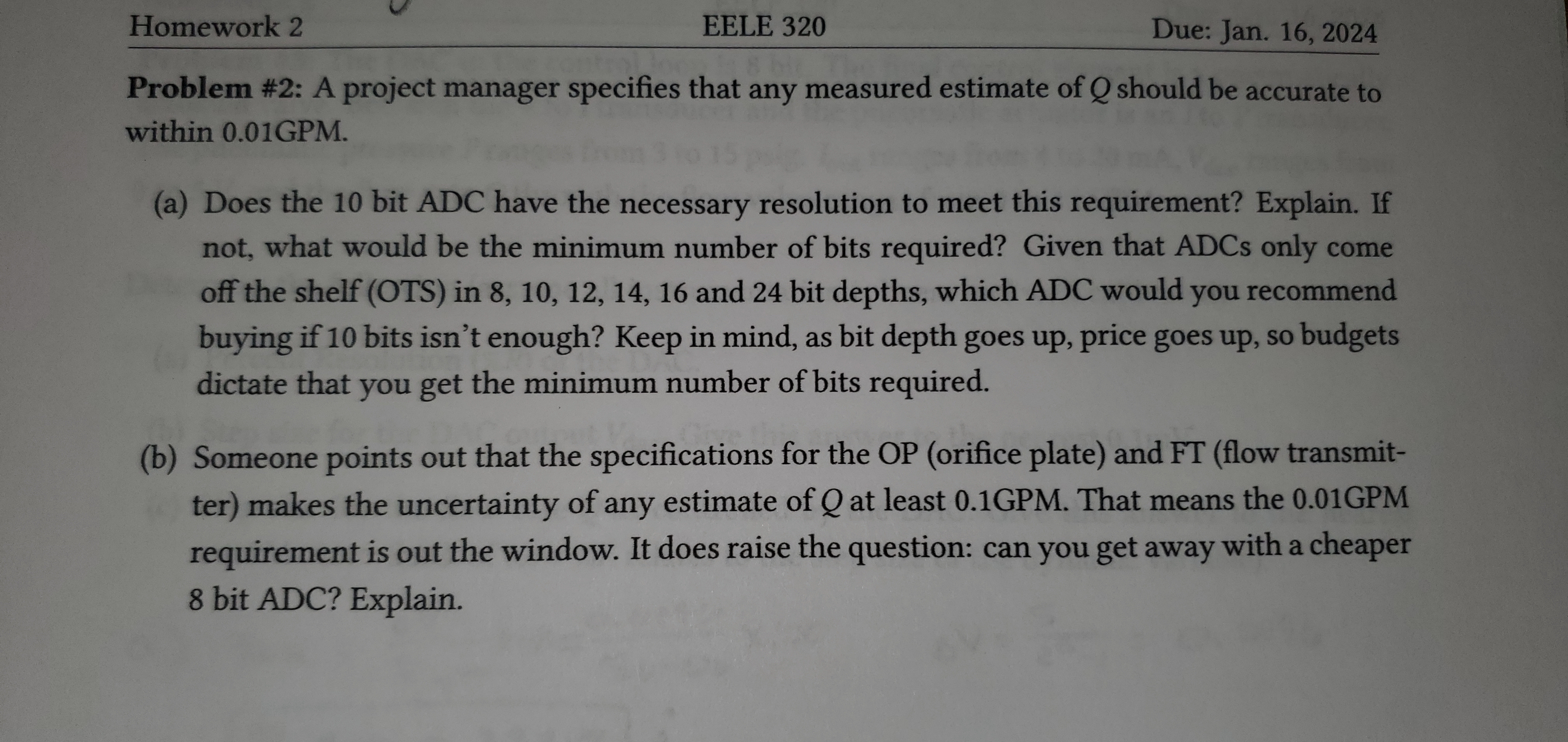 Solved Problem #2: A project manager specifies that any | Chegg.com