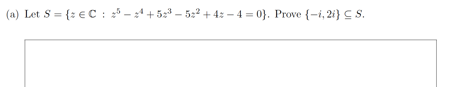 Solved S Z∈cz5−z45z3−5z24z−40 B Using The Fact That 9146