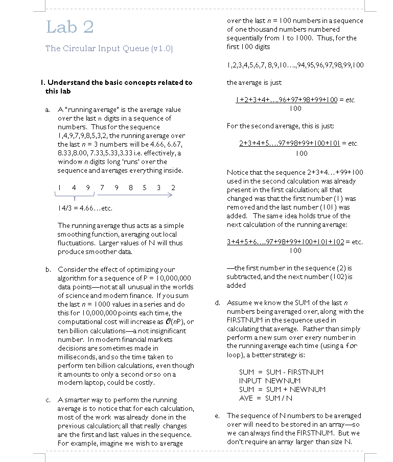 Solved Lab 2 The Circular Input Queue (v1.0) I. Understand | Chegg.com