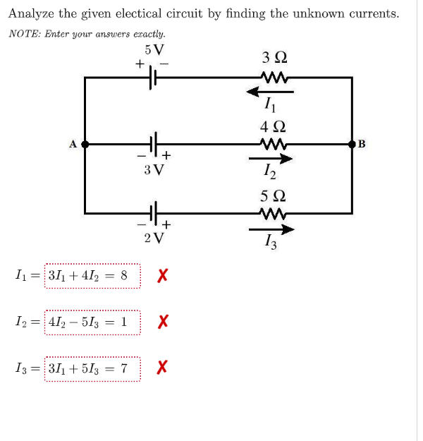 Solved Analyze the given electical circuit by finding the | Chegg.com