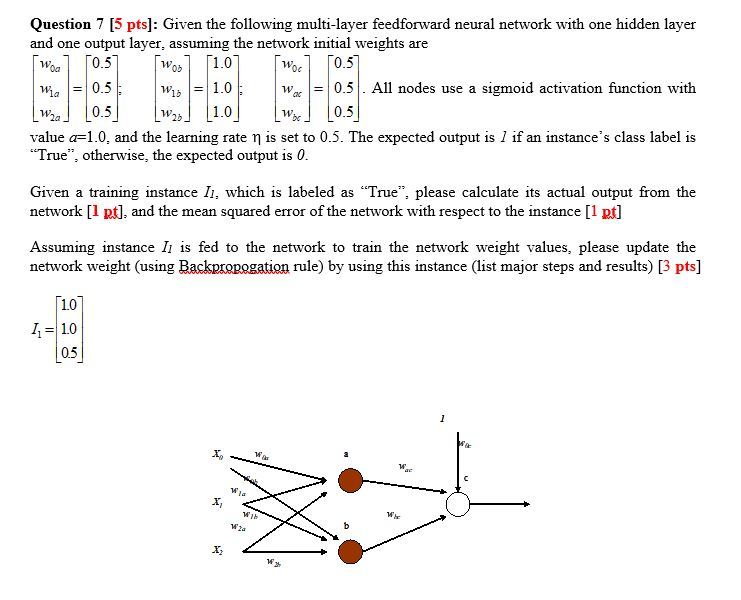 [Woo woo Question 7 [5 pts]: Given the following | Chegg.com