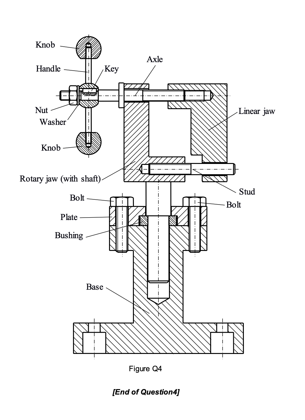 Solved Question 4 [total Marks: 25] In Figure Q4, A Clamp 