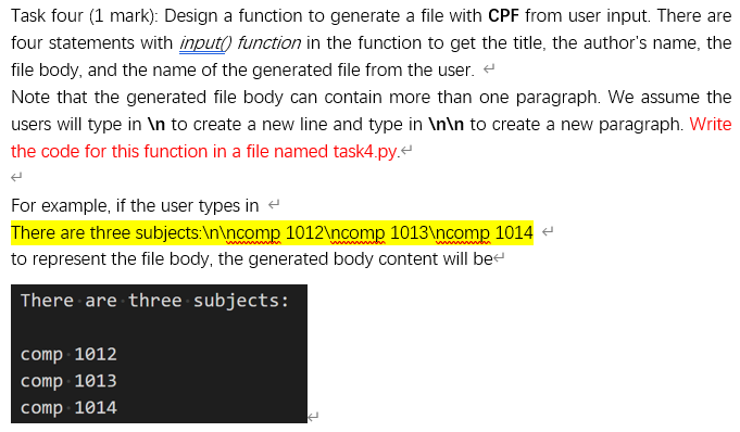 Solved Design a Document Management program (Python) that | Chegg.com