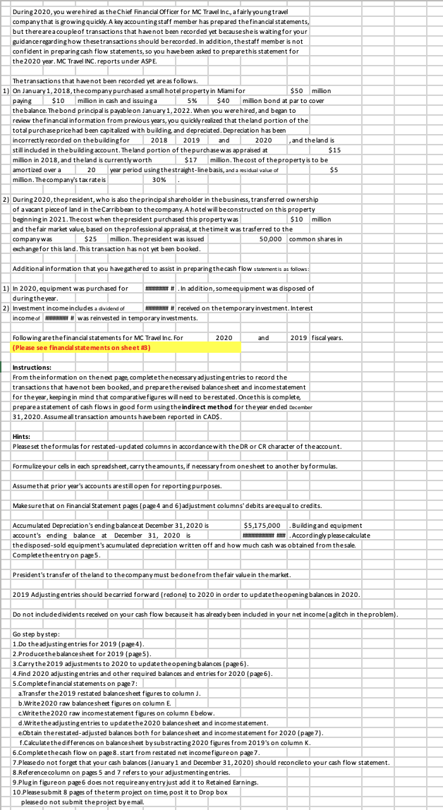 SOLVED DURING 2020 YOU WERE HIRED AS THE CHIEF FINANCIAL intelligence overview