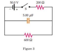 Solved 4. For the circuit shown in Fig. 3, switch S has been | Chegg.com