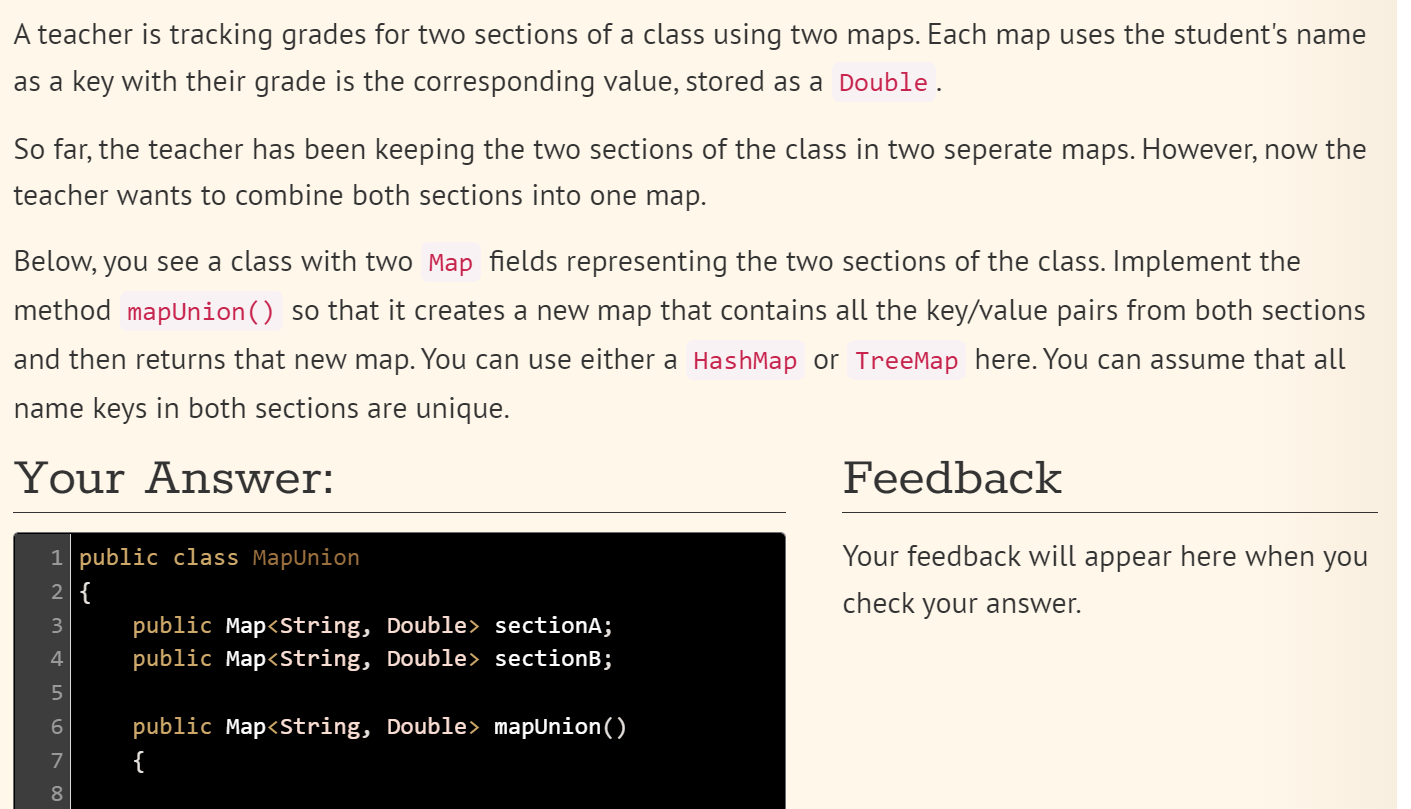 Solved The method below takes in a set of String names of | Chegg.com